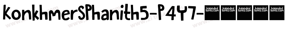 KonkhmerSPhanith5-P4Y7字体转换