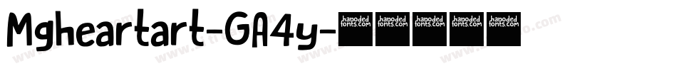 Mgheartart-GA4y字体转换