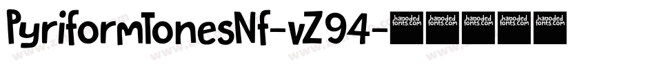PyriformTonesNf-vZ94字体转换
