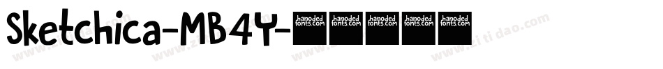 Sketchica-MB4Y字体转换