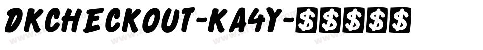 Dkcheckout-Ka4y字体转换