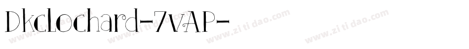 Dkclochard-7vAP字体转换