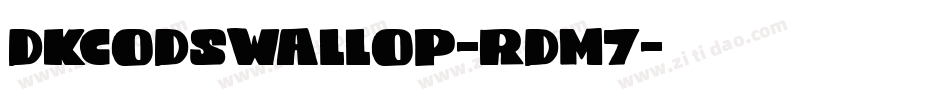Dkcodswallop-rDm7字体转换