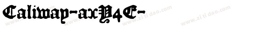 Caliway-axY4E字体转换