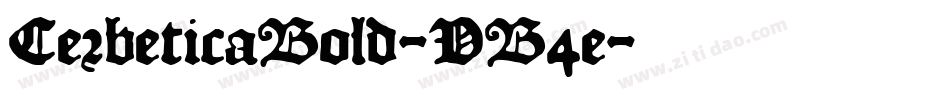 CerbeticaBold-VB4e字体转换
