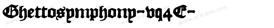Ghettosymphony-vq4E字体转换