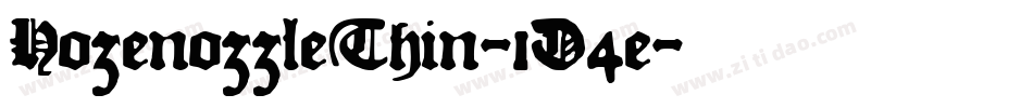 HozenozzleThin-1D4e字体转换