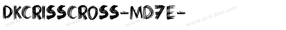 Dkcrisscross-Md7e字体转换