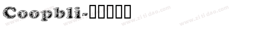 Coopbli字体转换