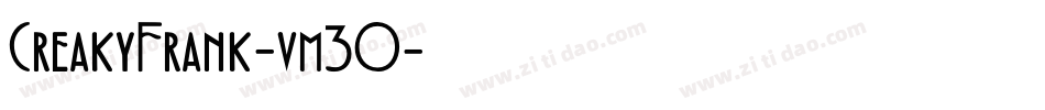 CreakyFrank-vm3O字体转换 CreakyFrank-vm3O字体转换