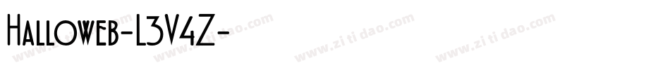 Halloweb-L3V4Z字体转换