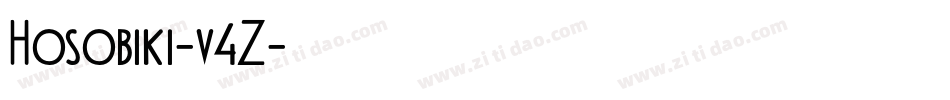 Hosobiki-v4Z字体转换