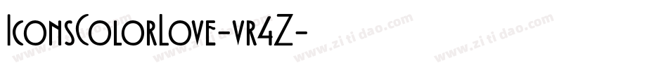 IconsColorLove-vr4Z字体转换