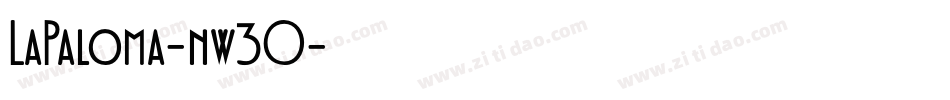 LaPaloma-nw3O字体转换