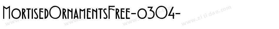 MortisedOrnamentsFree-o3O4字体转换