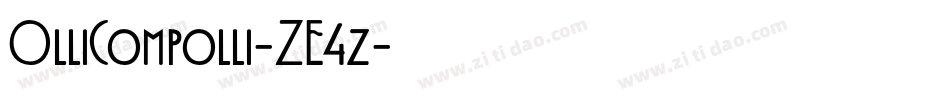 OlliCompolli-ZE4z字体转换