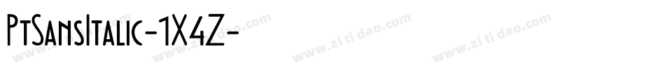 PtSansItalic-1X4Z字体转换