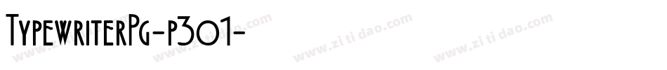 TypewriterPg-p3o1字体转换 TypewriterPg-p3o1字体转换