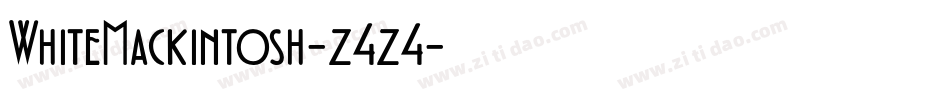 WhiteMackintosh-z4z4字体转换