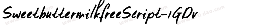 SweetbuttermilkfreeScript-1GDvB字体转换