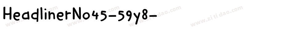 HeadlinerNo45-59y8字体转换
