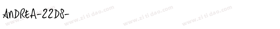 Andrea-22d8字体转换