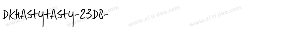 Dkhastytasty-23d8字体转换