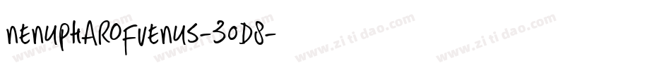 Nenupharofvenus-30D8字体转换
