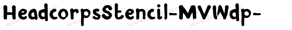 HeadcorpsStencil-MVWdp字体转换