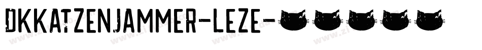 Dkkatzenjammer-leze字体转换