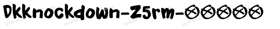 Dkknockdown-Z5rm字体转换