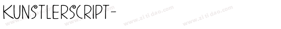 kunstlerscript字体转换