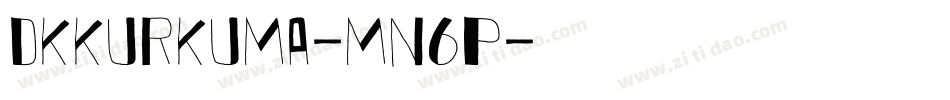 Dkkurkuma-mn6P字体转换