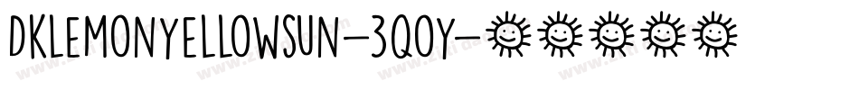 Dklemonyellowsun-3qoy字体转换