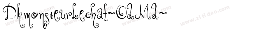 Dkmonsieurlechat-OdMd字体转换