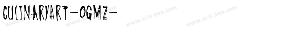 CulinaryArt-ogMz字体转换 CulinaryArt-ogMz字体转换