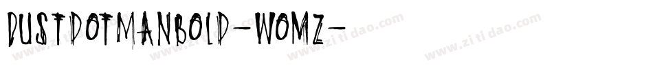 DustdotmanBold-woMz字体转换