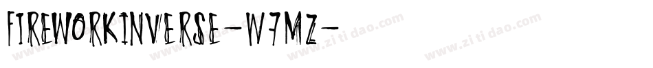 FireworkInverse-W7Mz字体转换