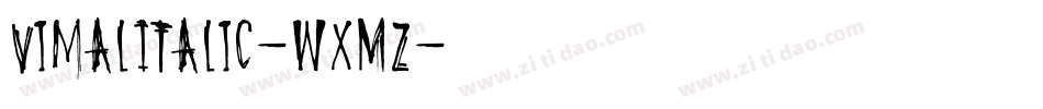 VimalItalic-wXMz字体转换