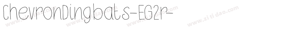 ChevronDingbats-EG2r字体转换
