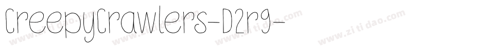 CreepyCrawlers-D2r9字体转换