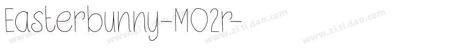 Easterbunny-MO2r字体转换