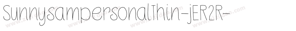 SunnysampersonalThin-jER2R字体转换