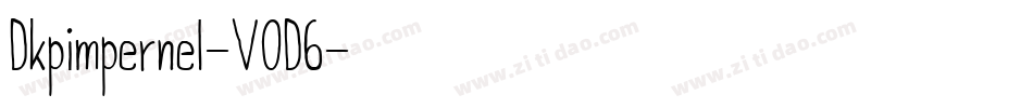 Dkpimpernel-V0D6字体转换