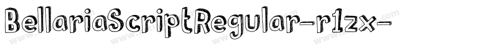 BellariaScriptRegular-r1zx字体转换