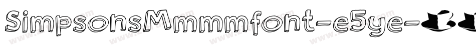 SimpsonsMmmmfont-e5ye字体转换