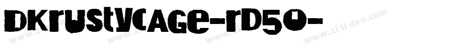 Dkrustycage-rd5O字体转换