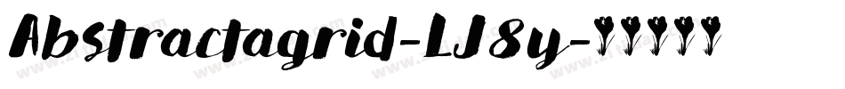 Abstractagrid-LJ8y字体转换