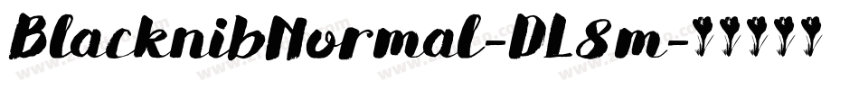 BlacknibNormal-DL8m字体转换
