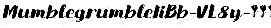 MumblegrumbleIiBb-VL8y字体转换